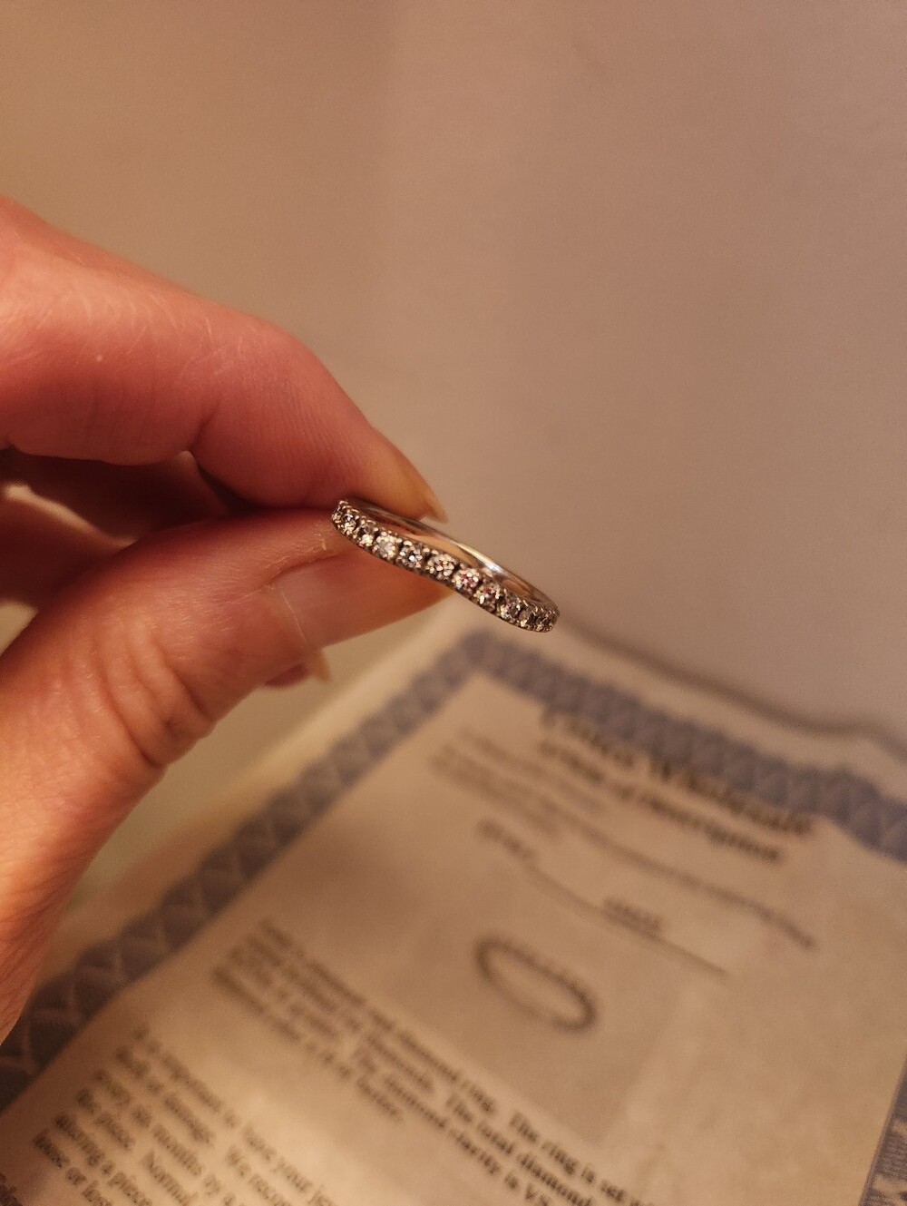 $439 PLATINUM DIAMOND RING 💍.37 Carat VS2-I Costco APPRAISAL Sz 7